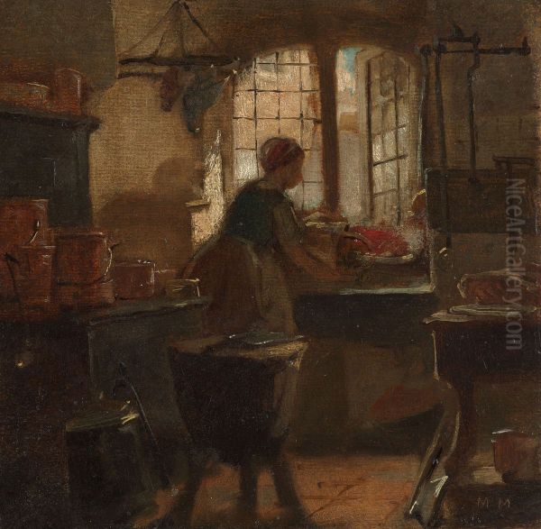 Keuken Oil Painting by Matthijs Maris
