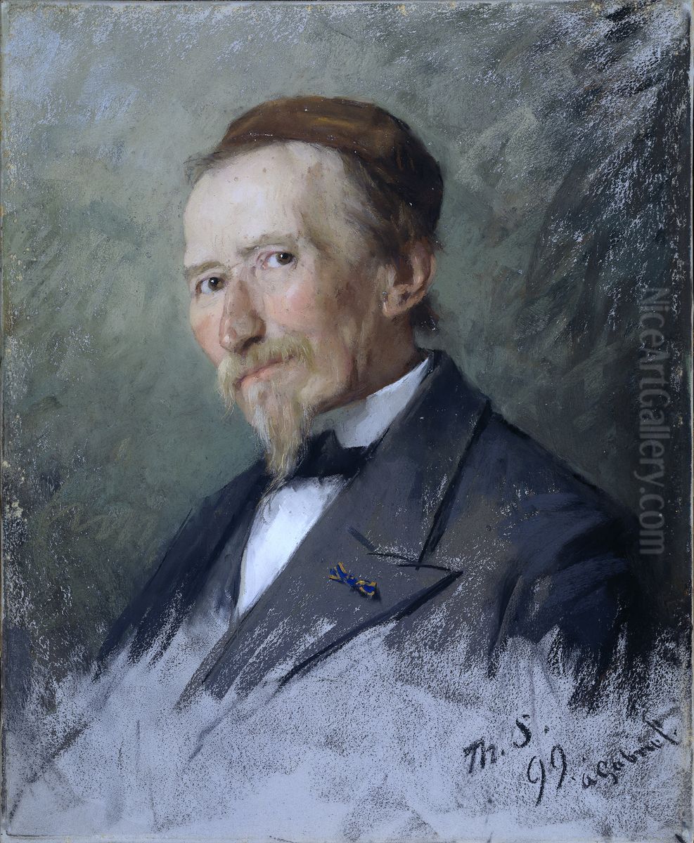 Portrait of Paul Joseph Constantin Gabriel Oil Painting by Therese Schwartze