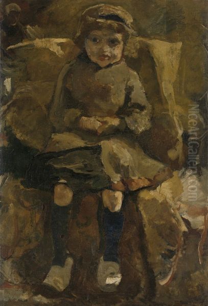 The Wooden Shoes Oil Painting by George Hendrik Breitner