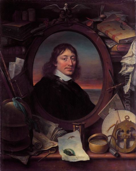Gerard Pietersz Hulft (1621-56), First Councilor and Director-General of the Dutch East India Company Oil Painting by Govert Flinck