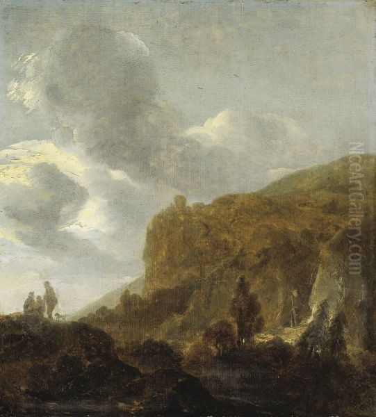 Mountain Landscape Oil Painting by Guillam Dubois