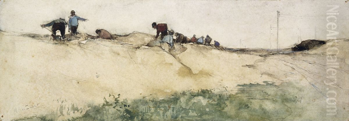 The Sandpit Oil Painting by Willem de Zwart