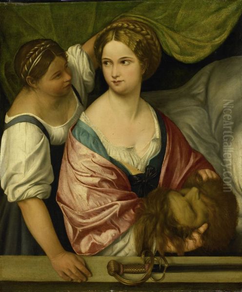 Judith with the Head of Holofernes Oil Painting by Il Pordenone