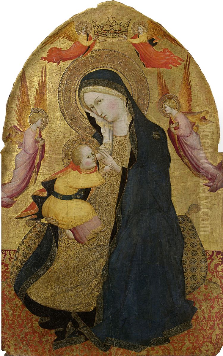 Madonna and Child Oil Painting by Taddeo Gaddi Madonna and Child Oil Painting by Taddeo Gaddi