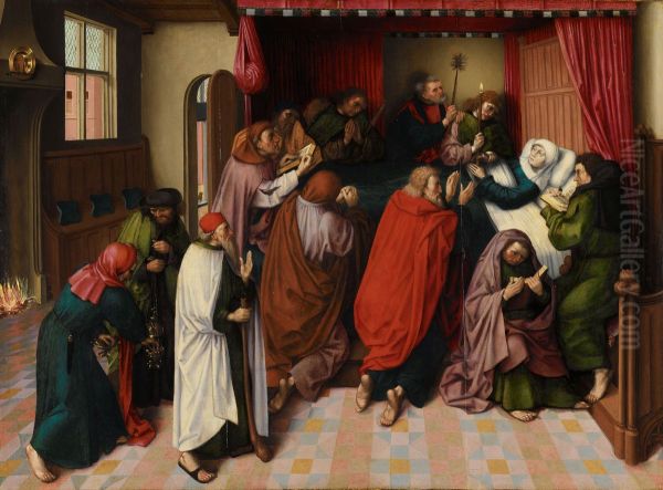 The Death of the Virgin Oil Painting by Master of the Amsterdam Death of the Virgin