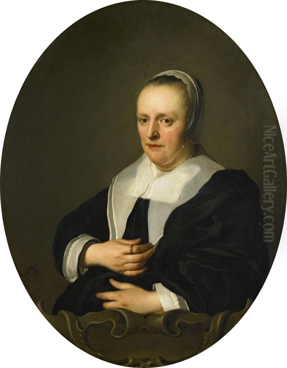 Portrait of Sara de Bie Oil Painting by Jacob Adriaensz Backer