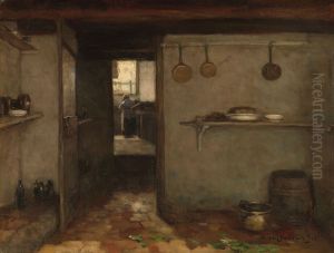 Doorkijkje in het onderhuis van Weissenbruchs woning in Den Haag
