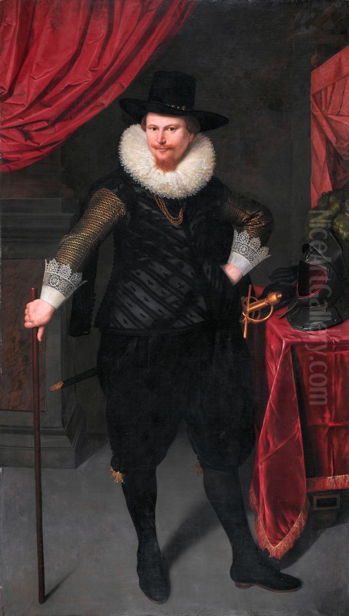 Portrait of Laurens Reael Oil Painting by Cornelis van der Voort