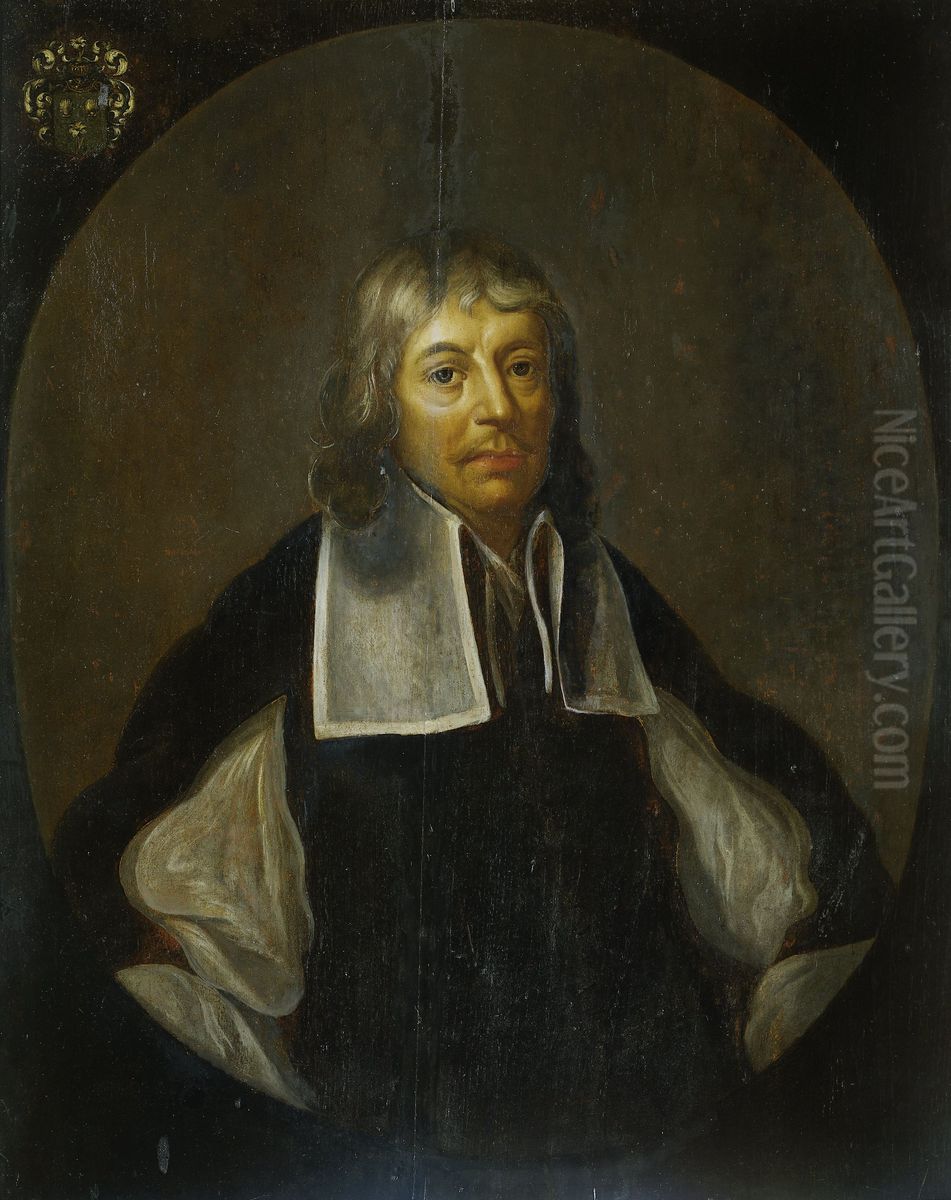 Portrait of Joan Maetsuycker (1606-1678) Oil Painting by Jacob Jansz. Coeman