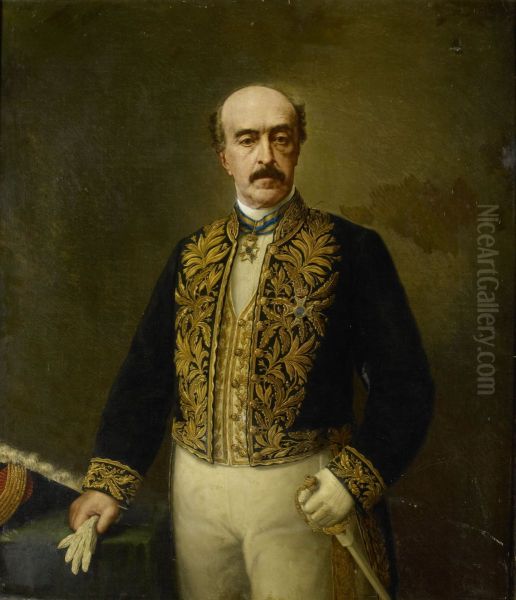 Otto van Rees (1823-92). Gouverneur-generaal (1884-88) Oil Painting by unknown