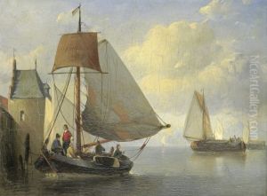 Riviergezicht met een waltoren geinspireerd op de Camperveerse toren te Veere