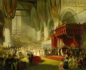 De inhuldiging van koning Willem II in de Nieuwe Kerk te Amsterdam, 28 november 1840