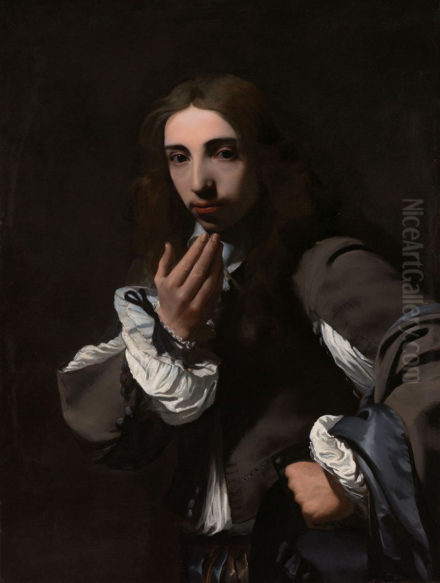 Portret van Joseph Deutz Oil Painting by Michiel Sweerts