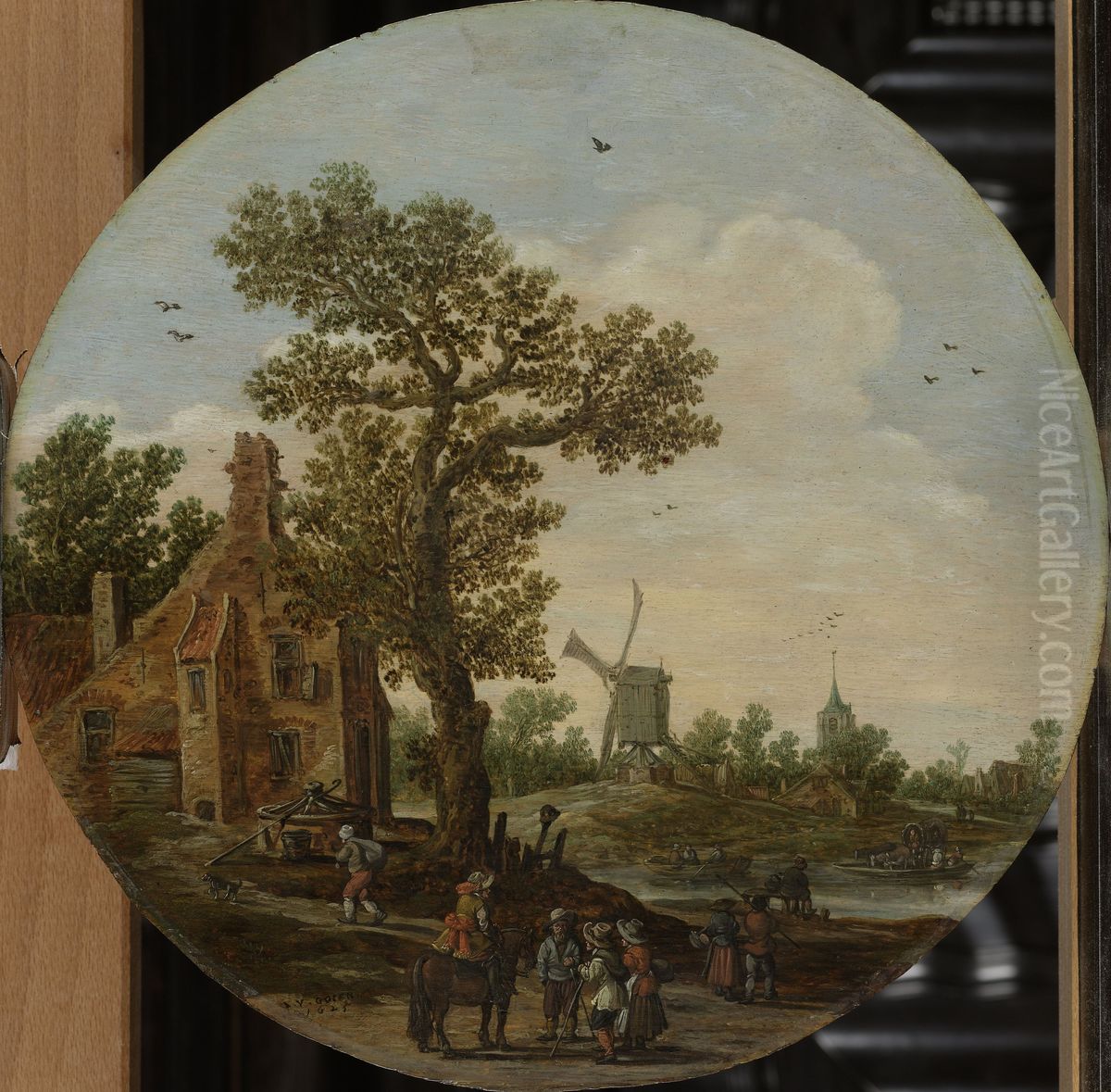 Zomer Oil Painting by Jan van Goyen