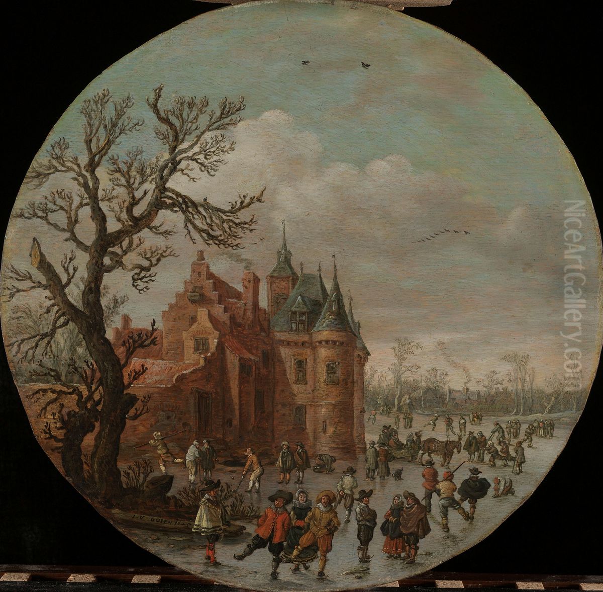 Winter Oil Painting by Jan van Goyen