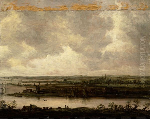 Vergezicht op het Spaarne en het Haarlemmermeer Oil Painting by Jan van Goyen