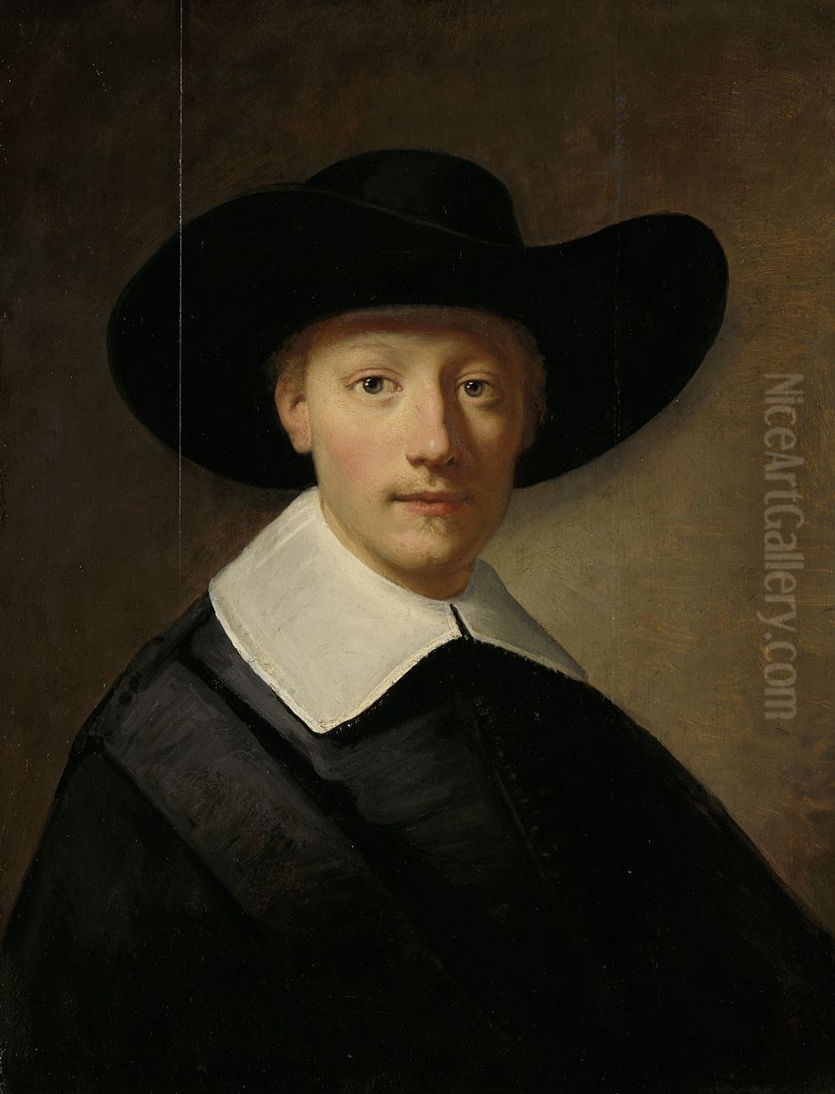 Portrait of a Man, traditionally known as Gozen Centen (1611/12-1677) Oil Painting by Govert Flinck