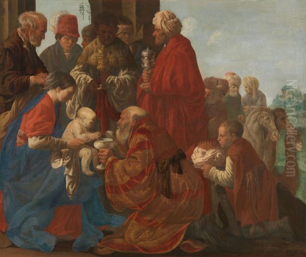 The Adoration of the Kings Oil Painting by Hendrick Ter Brugghen