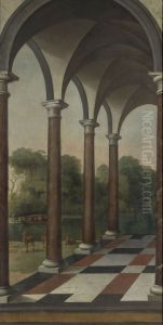 Galerij met uitzicht op een park