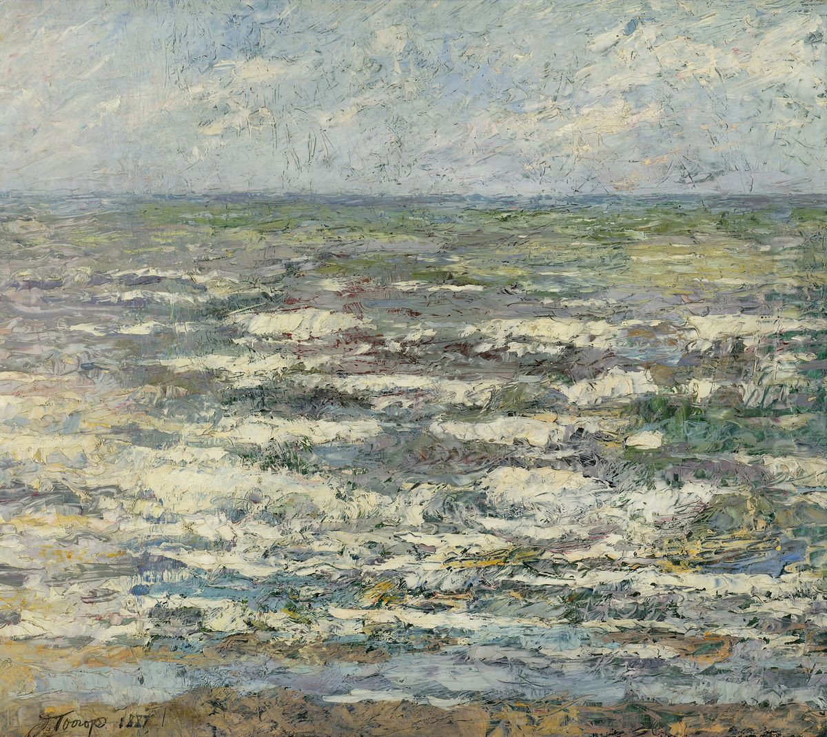 The Sea Oil Painting by Jan Toorop