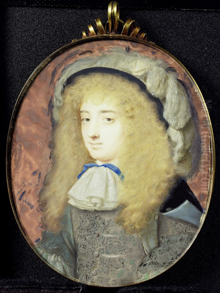 Frances Teresa Stuart (1647-1702), hertogin van Richmond en Lennox, in travestie Oil Painting by Samuel Cooper