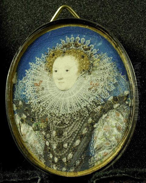 Elizabeth I of England Oil Painting by Nicholas Hilliard