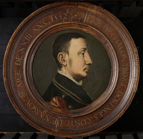 Portret van Rene de Chalon (ca. 1519-1544), prins van Oranje Oil Painting by Jan Van Scorel