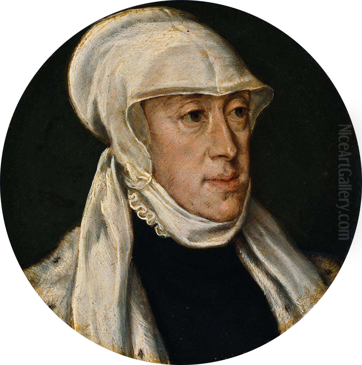 Maria of Hungary, Regent of the Netherlands Oil Painting by Titian