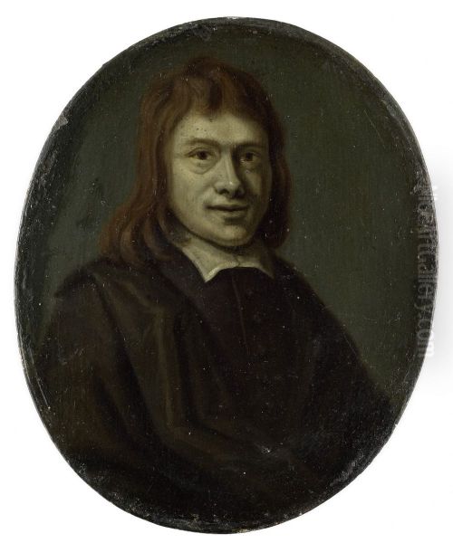Frans van Hoogstraten (1632-96). Dichter en boekhandelaar te Rotterdam en Dordrecht Oil Painting by Arnoud Van Halen