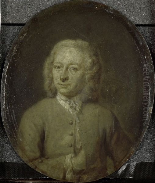 Frans van Steenwijk (1715-88). Dichter en toneelschrijver te Amsterdam Oil Painting by Jan Maurits Quinkhard