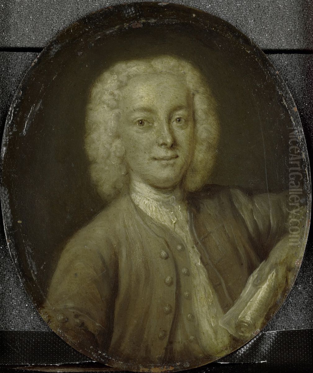 Lucas Pater (1707-81). Koopman en dichter te Amsterdam Oil Painting by Jan Maurits Quinkhard