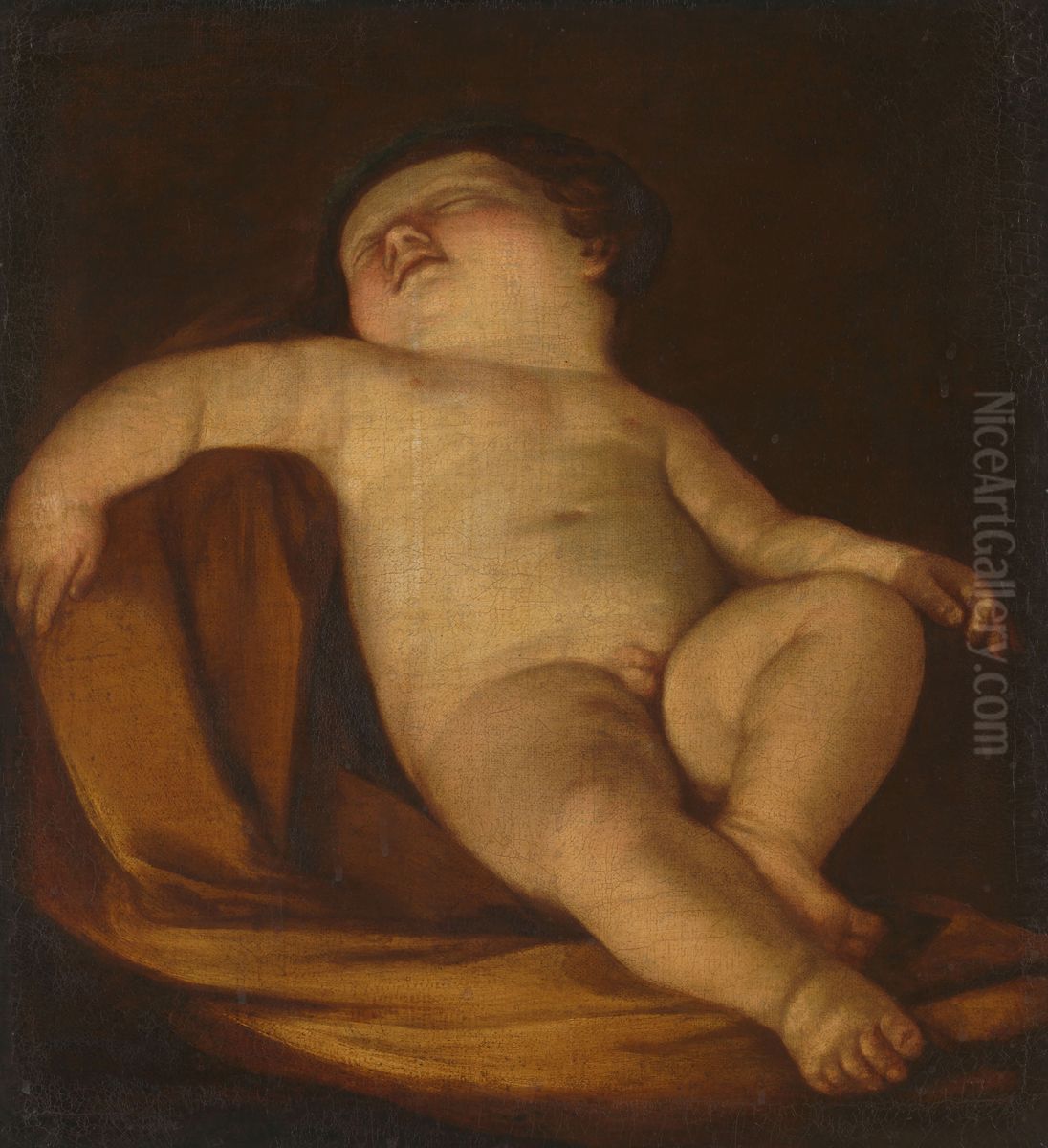 Sleeping Putto Oil Painting by Guido Reni