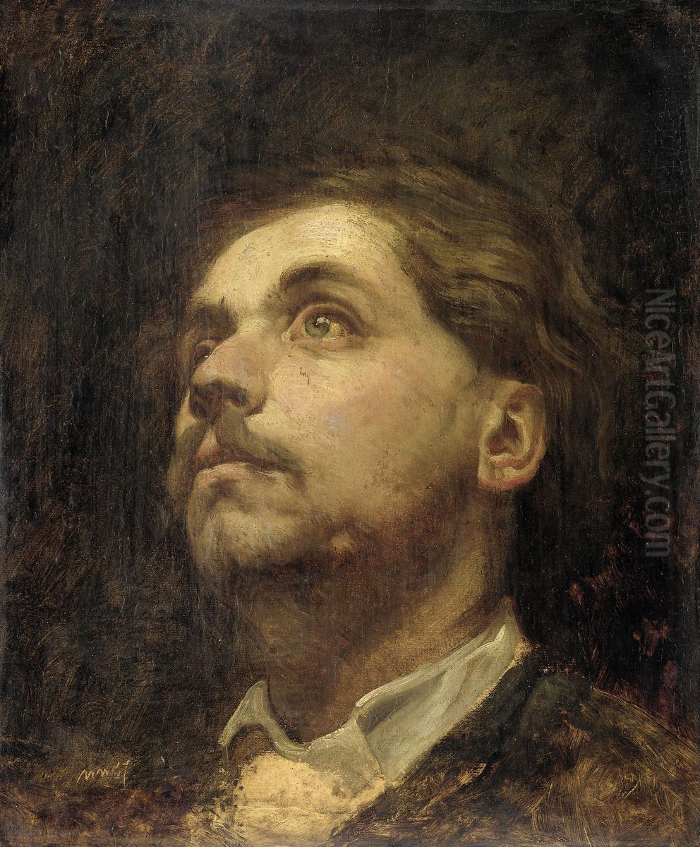 Portrait of Jacob Maris Oil Painting by Matthijs Maris