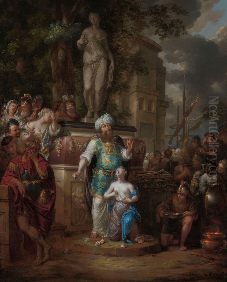 Het offer van Iphigenia Oil Painting by Arnold Houbraken