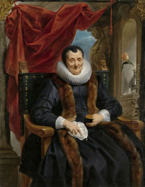 Portrait of Magdalena de Cuyper Oil Painting by Jacob Jordaens