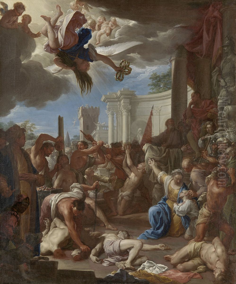 The Martyrdom of the Seven Sons of Saint Felicity Oil Painting by Francesco Trevisani