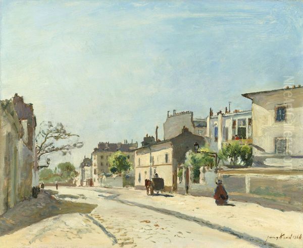 Rue Notre-Dame, Paris Oil Painting by Johan Jongkind