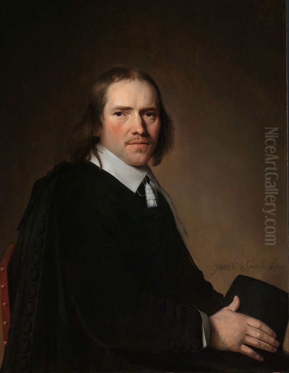 Portret van Dirck, Johannes of Jacobus Wallis Oil Painting by Johannes Cornelisz Verspronck Portret van Dirck, Johannes of Jacobus Wallis Oil Painting by Johannes Cornelisz Verspronck