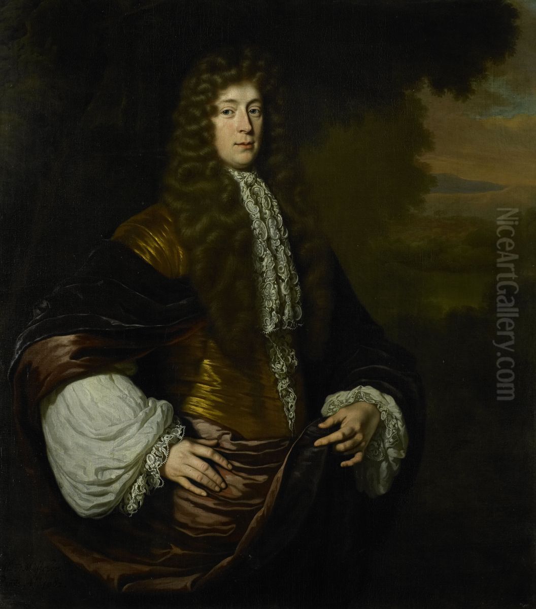 Hendrick Bicker (1649-1718), burgemeester van Amsterdam Oil Painting by Michiel van Musscher