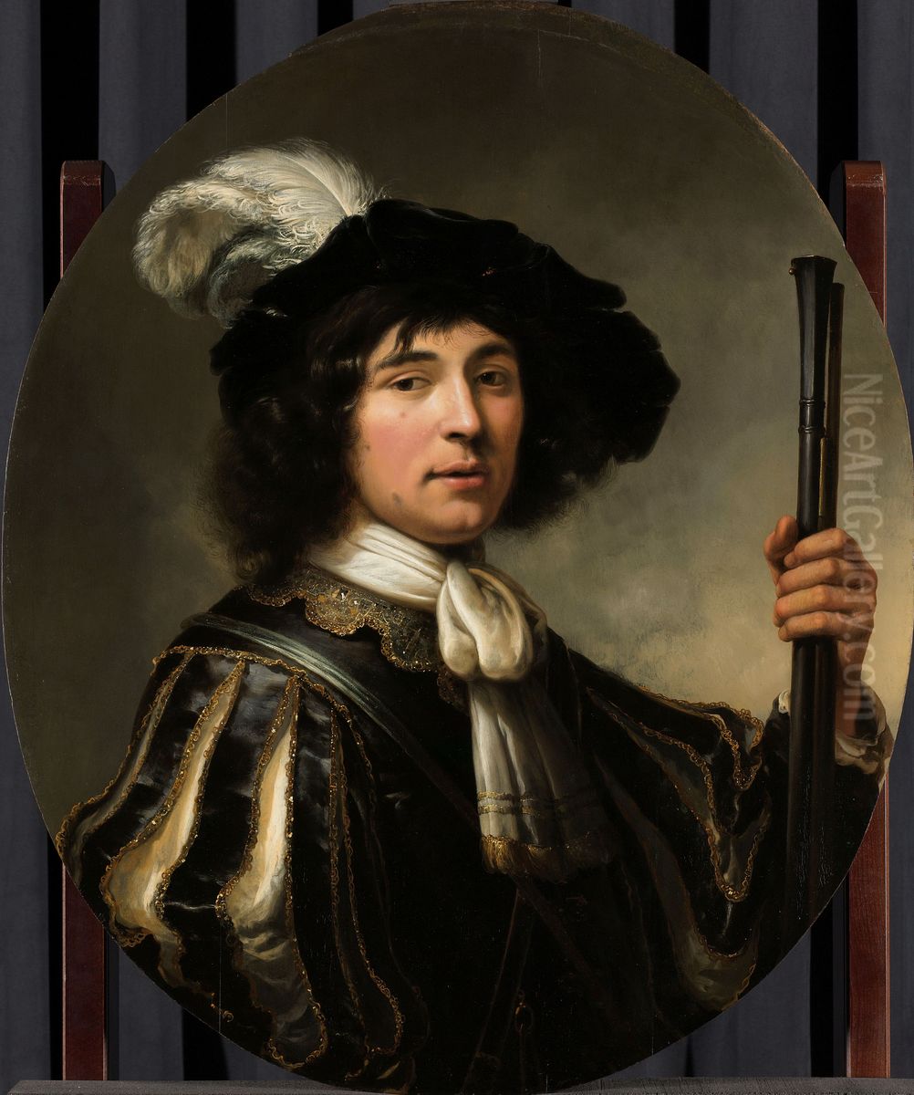 Portret van een jonge man Oil Painting by Aelbert Cuyp