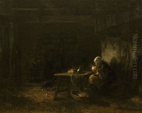 Forro ital Oil Painting by Jozef Israels