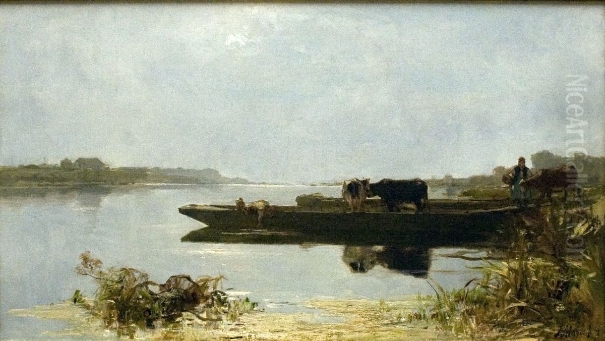 The Ferry Oil Painting by Jacob Maris