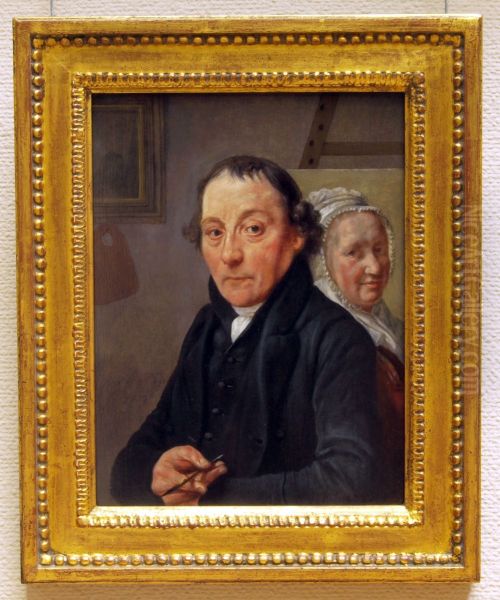 Portrait of Warner Horstink (1756-1815) Oil Painting by Wybrand Hendricks