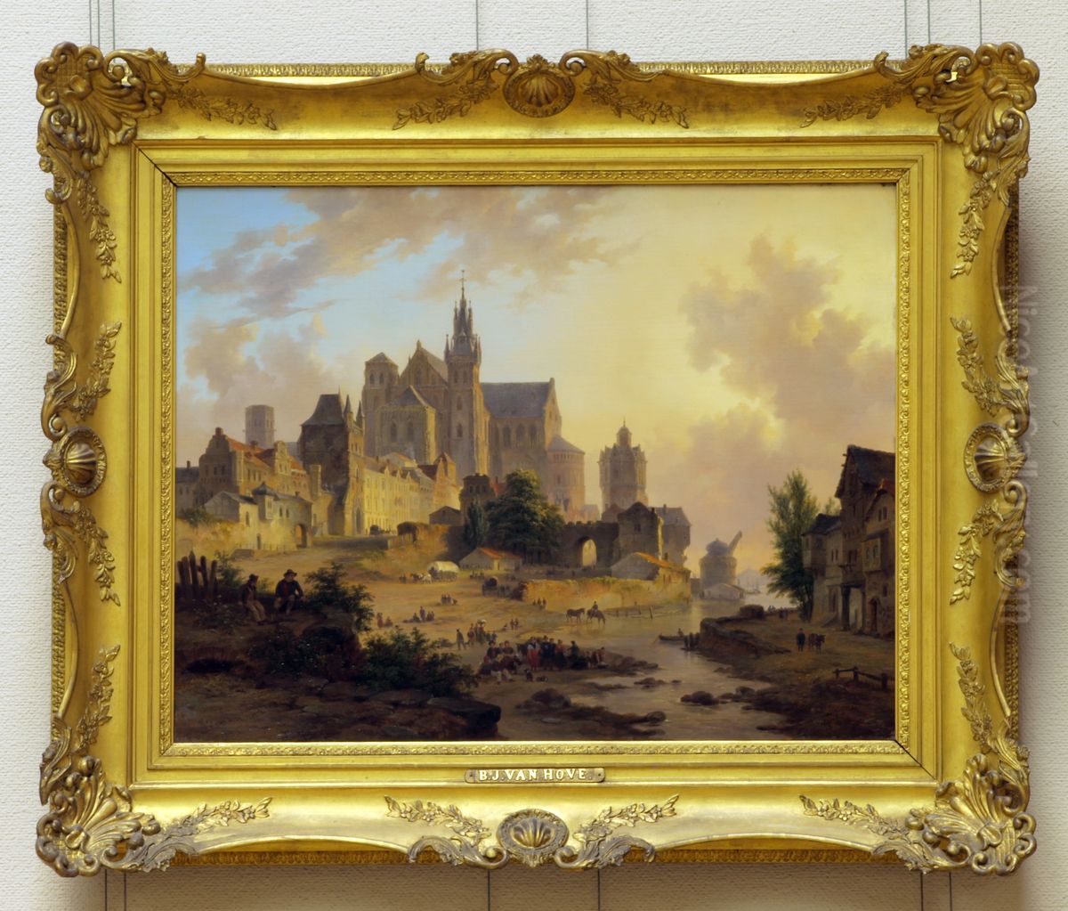 Paysage urbain - Fantaisie Oil Painting by Bartholomeus van Hove