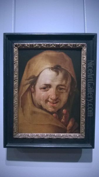 Democritus Oil Painting by Cornelis van Haarlem