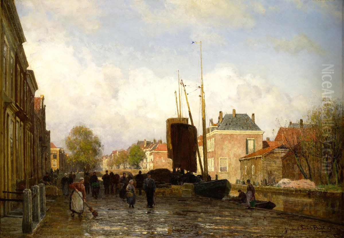 Het Zieken te 's-Gravenhage Oil Painting by Julius van de Sande Bakhuyzen