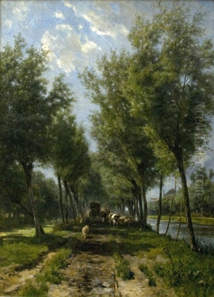 Polsbroekerdam utja Oil Painting by Jan Willem Van Borselen