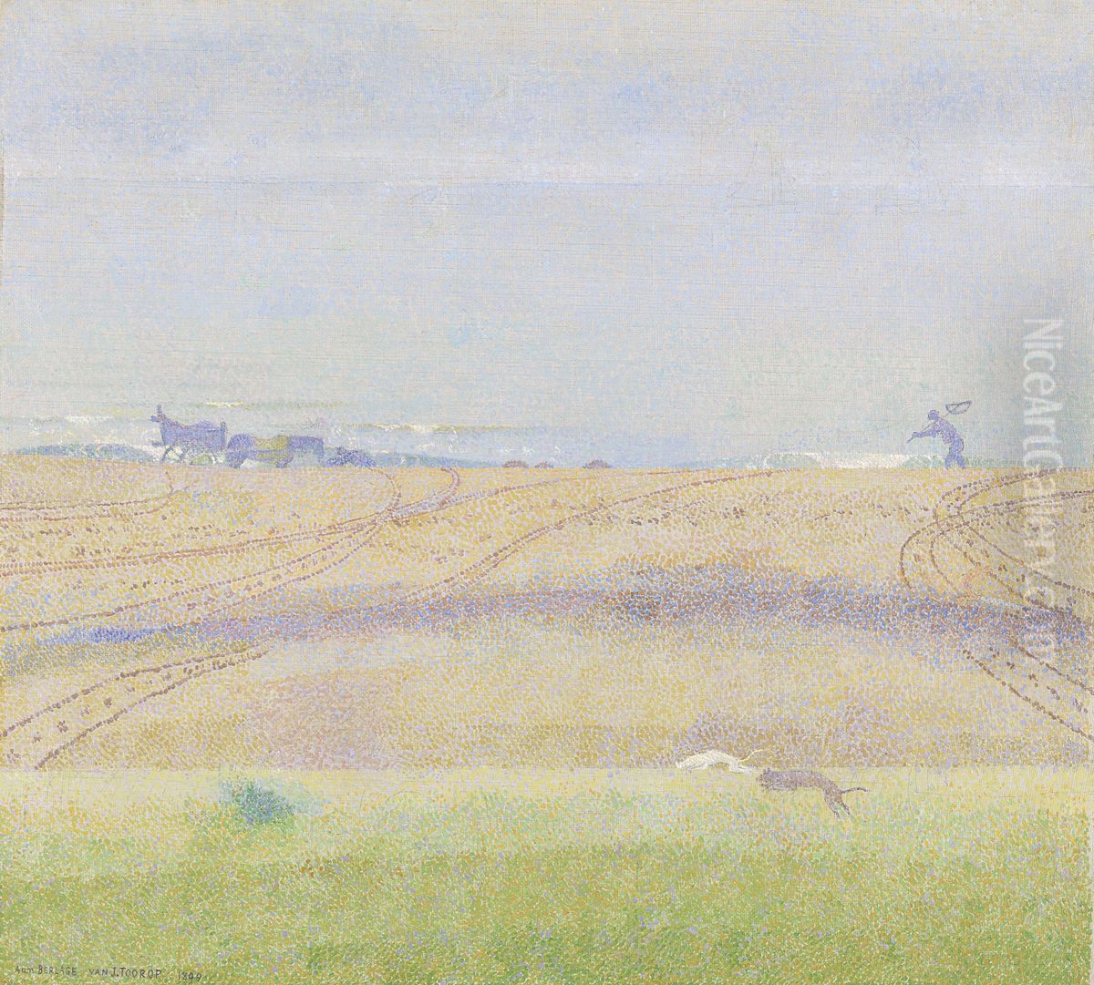 Misty Sea Oil Painting by Jan Toorop