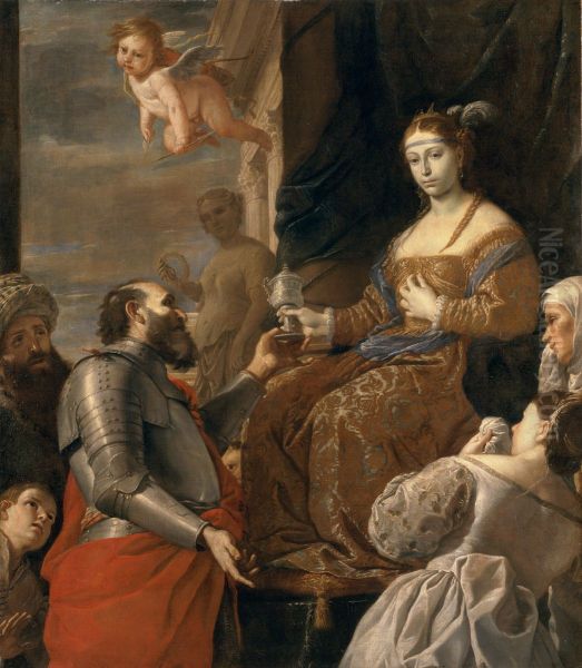 La Mort de Sophonisbe Oil Painting by Mattia Preti