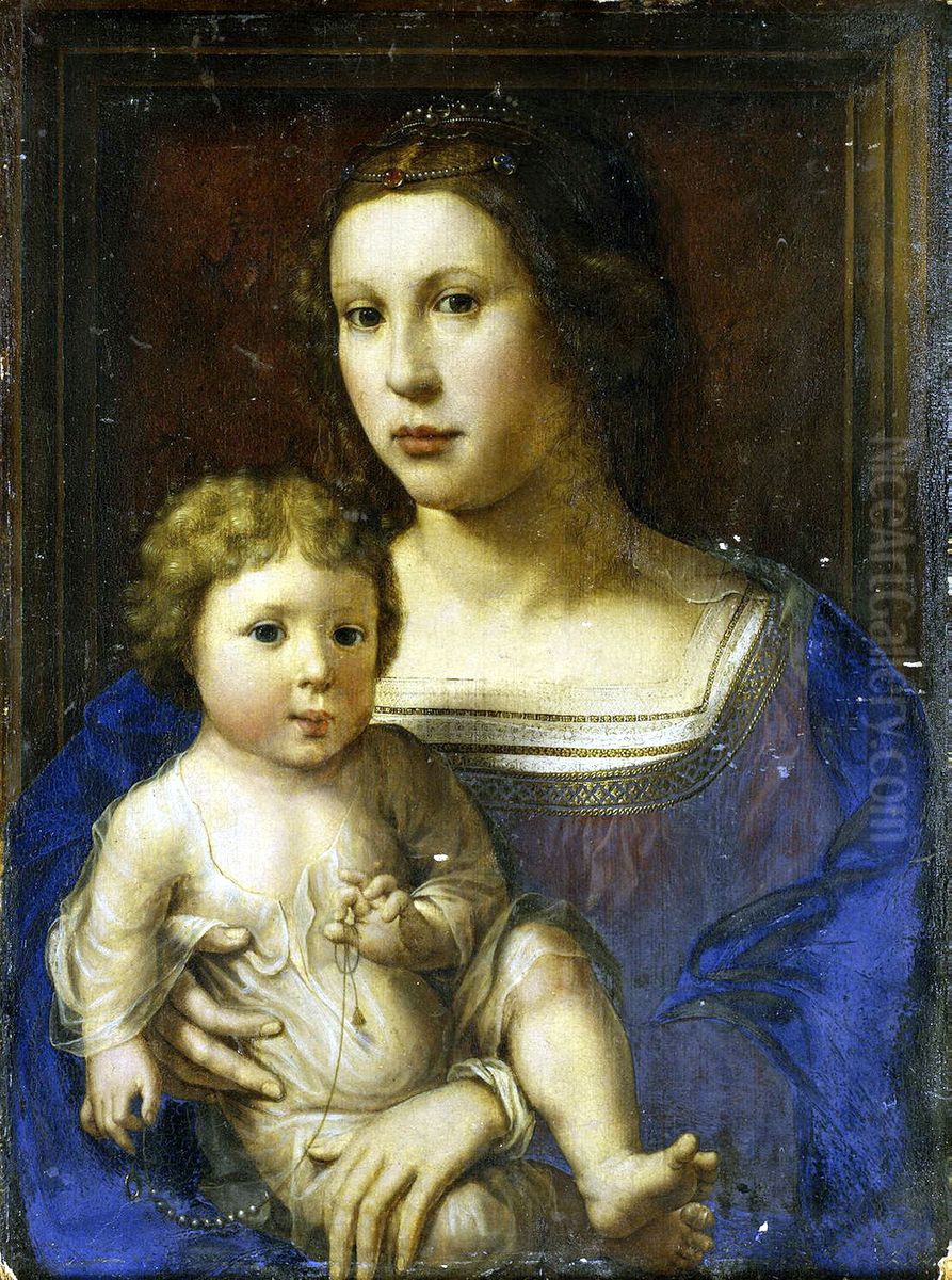 Madonna with the Child (replica) Oil Painting by Jan Gossaert